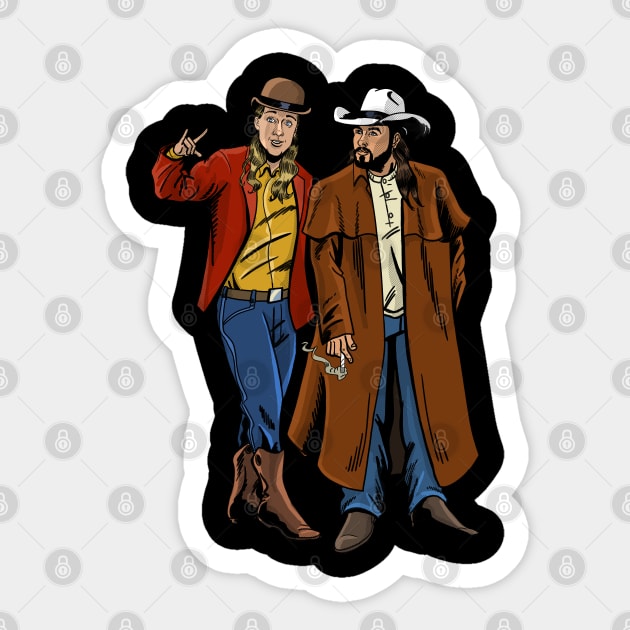 Old West Jay and Silent Bob Sticker by blakely737